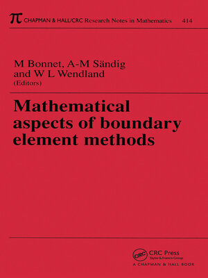 cover image of Mathematical Aspects of Boundary Element Methods